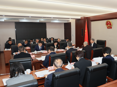 南充市第七届人大常委会第七十九次主任会议召开