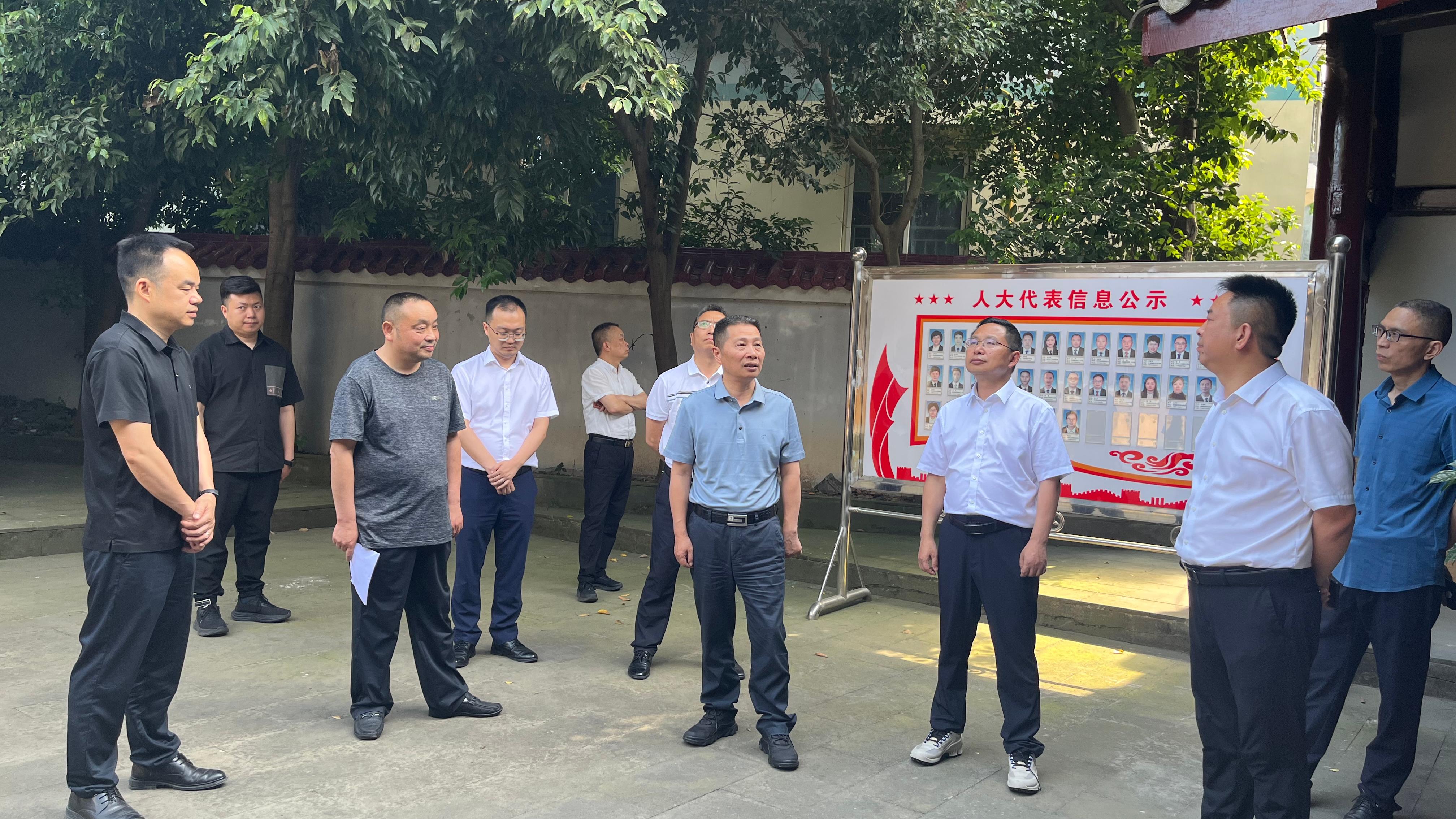 徐坚带队在阆中调研县乡两级人大换届选举工作