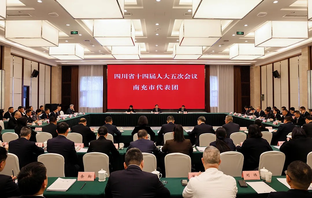 四川省第十四届人民代表大会第五次会议南充市代表团审议审查各项工作报告和草案