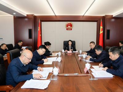 南充市人大常委会党组会议召开